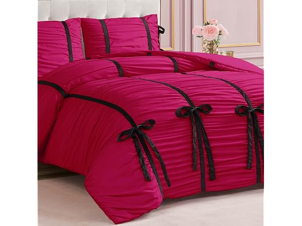 Juicy Couture Hot Pink Velvet Twin XL Set