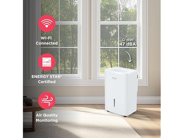 Connected Frigidaire Gallery 50 Pint Dehumidifier