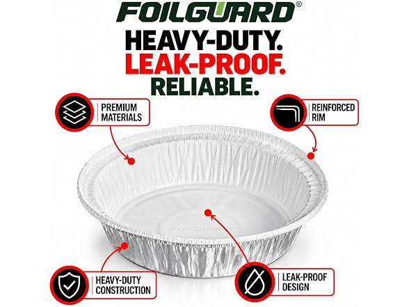 FoilGuard 7" Round Aluminum Pans