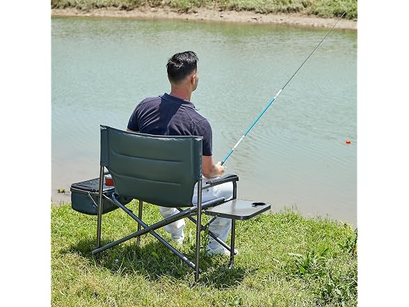 TIMBER RIDGE Grey XXL Camping Chair - Gallery 11