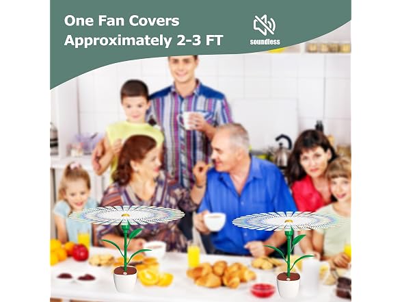 4PCS Outdoor or Indoor Fly Repellent Fan