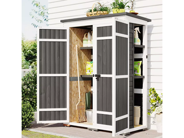 WhizMax 65.7" Garden Shed w/ Shelves -Choose Color