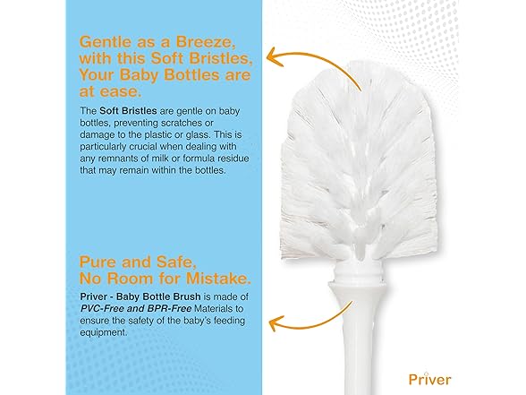 Priver - Baby Bottle Brush 2 Pack Set