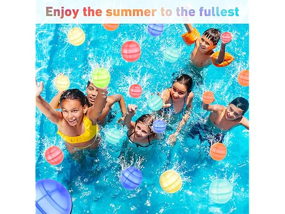 RURING Reusable Silicone Water Balloons 24PK