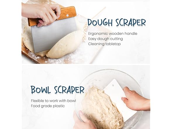 Bread Banneton Proofing Basket Set