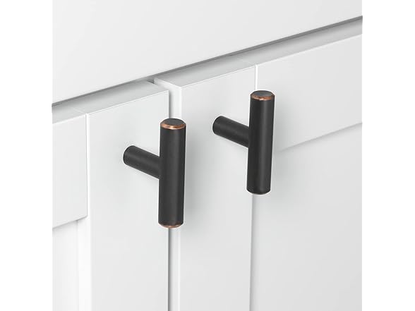 2" Oil Rubbed Bronze T-bar Knobs 10Pk