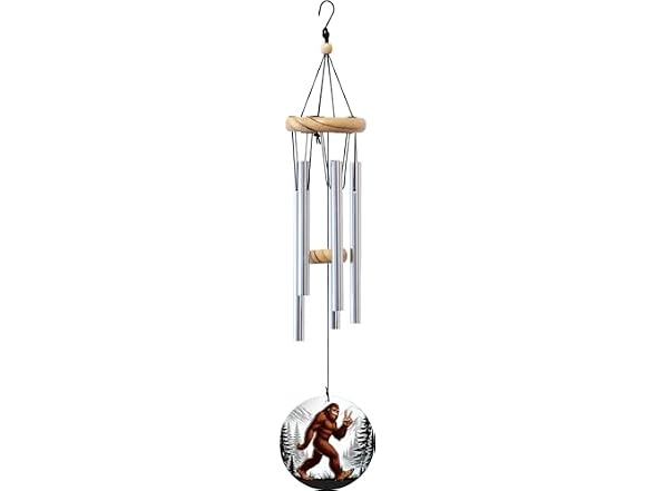 Spoontiques Big Foot Wind Chime Silver