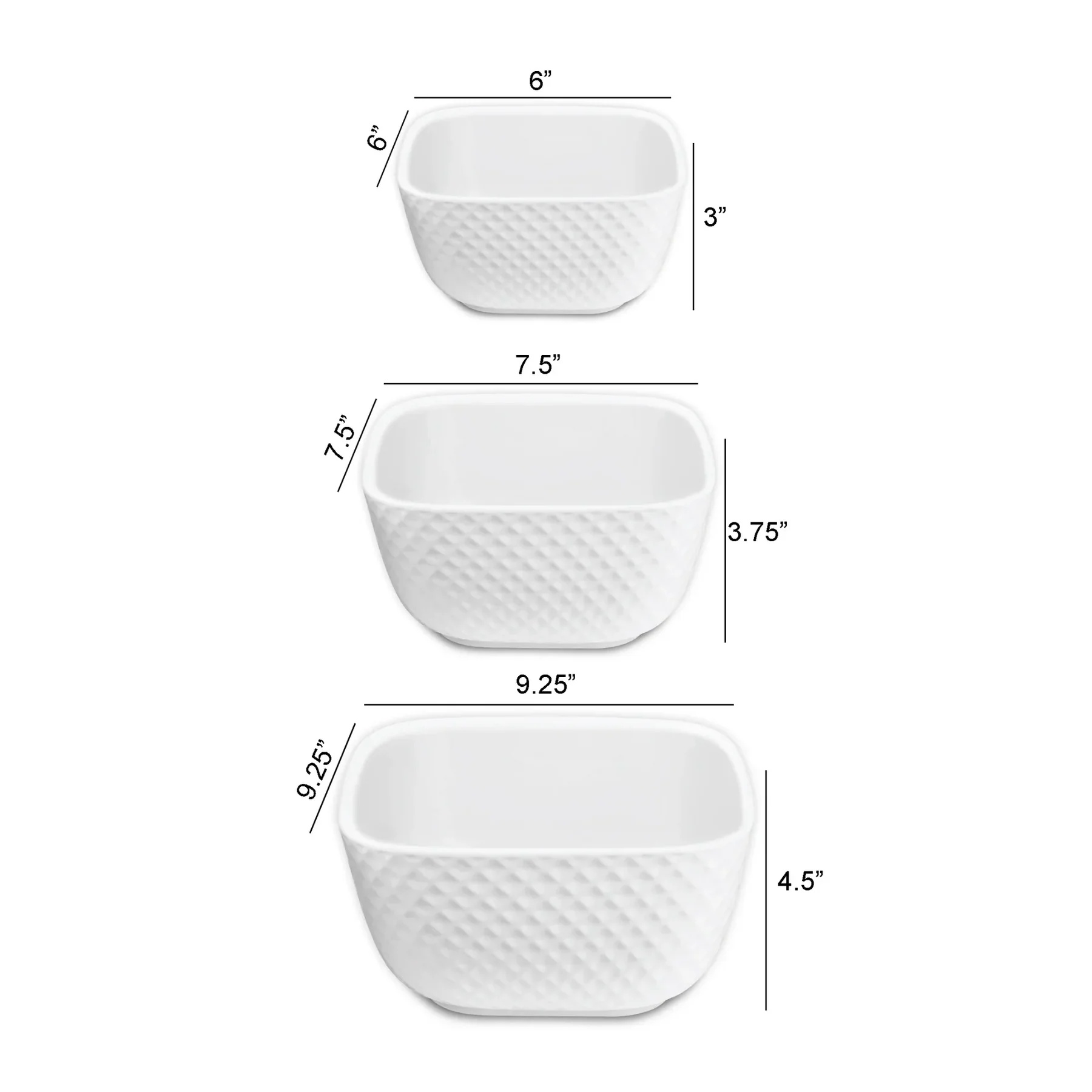 Le Regalo 3 Piece Stoneware Bowl Set - Gallery 8