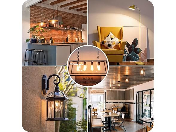Sucolite B0CNQW9G4R 12-Pack Vintage LED Edison Bul