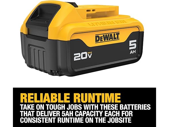 DEWALT DCB205 20V MAX 5 Ah Lithium Ion Battery