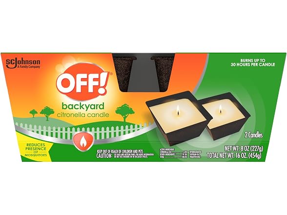 OFF! Backyard Citronella Scented Candle