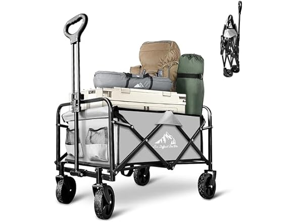 SAILARY Collapsible Foldable Wagon, Gray