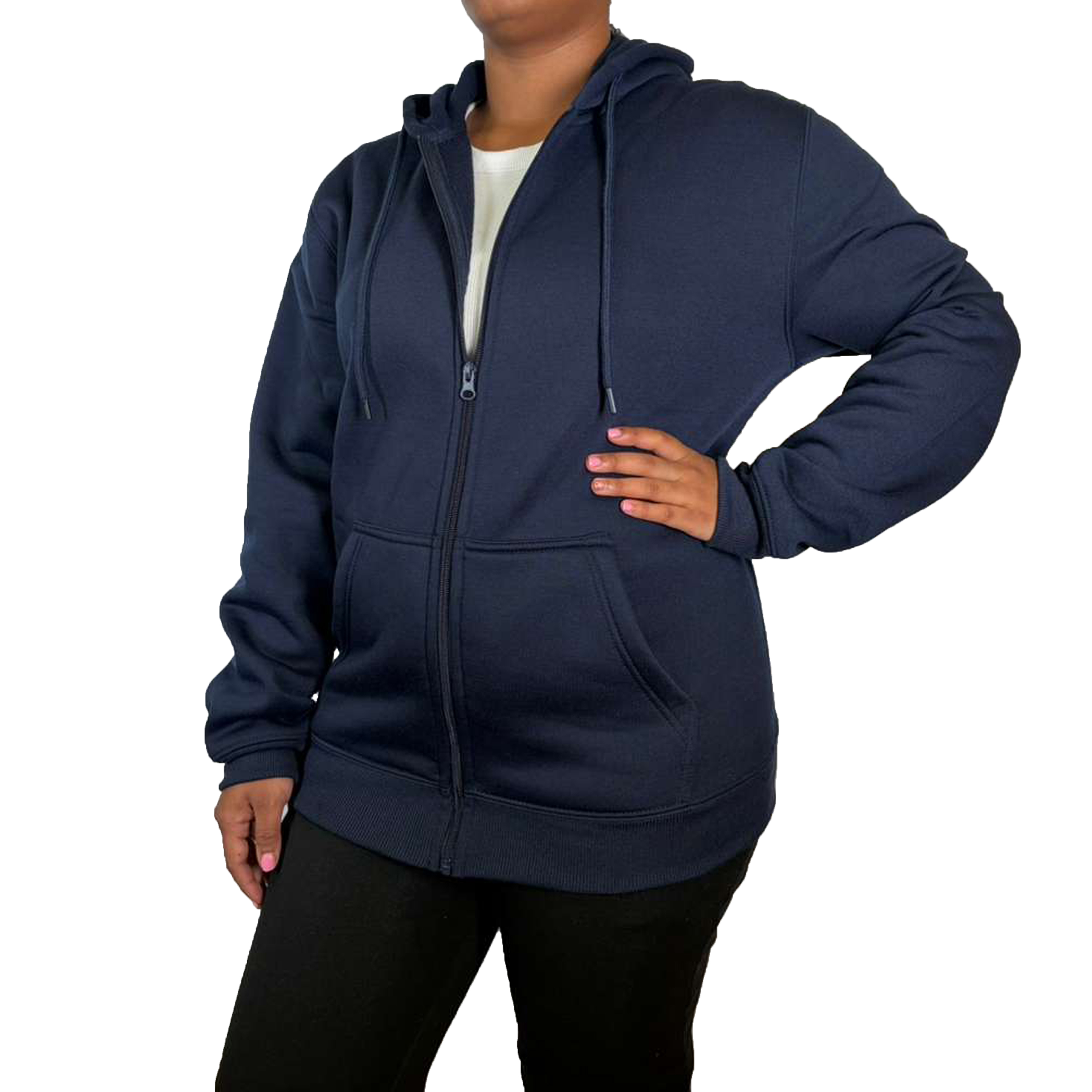 Womens Heavyweight Fleece-Lined Tech Zip Hoodie - Gallery 20