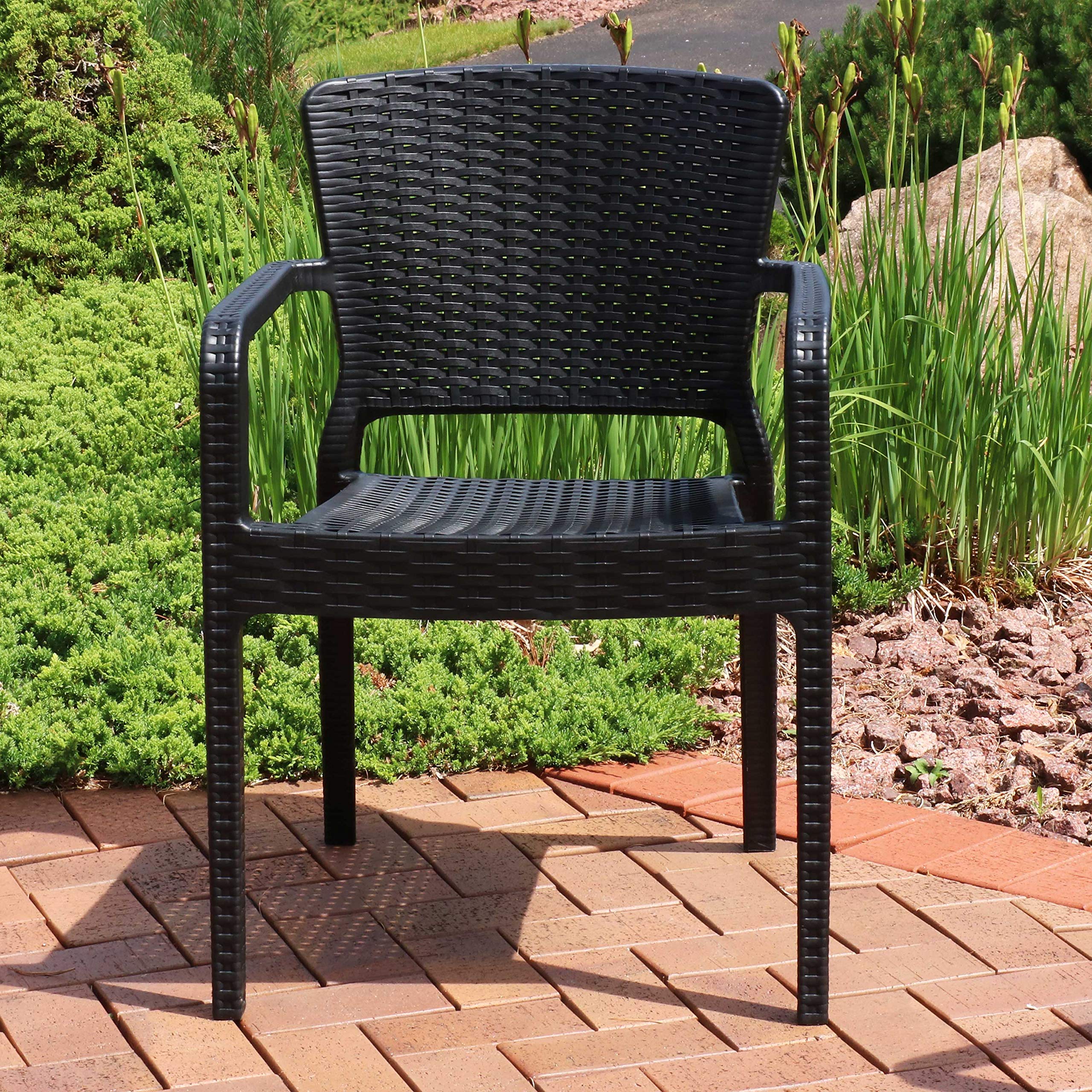 Sunnydaze Decor TLA-767 Segonia Arm Chair Black - Gallery 9