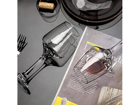 CREST Wine Glasses Set of 8, 12oz