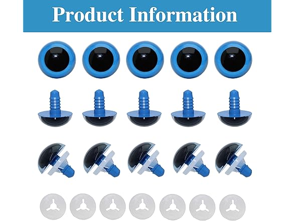 BESTCYC 1Box(60pcs) 24mm Large Blue