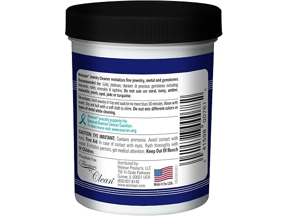 Weiman Jewelry Cleaner 7oz 6 Pack