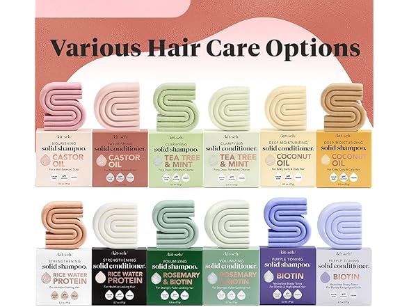 Kitsch Castor Oil Shampoo and Conditioner