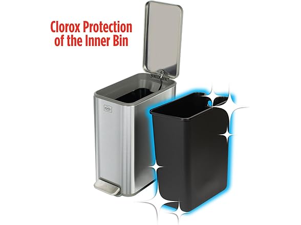 Clorox Slim Trash Can - 2.6 Gallon