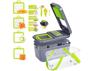 $13.99, Was $18.99, 26% Off! Miibox 22-in-1 Vegetable Cutter with Container dealfomo