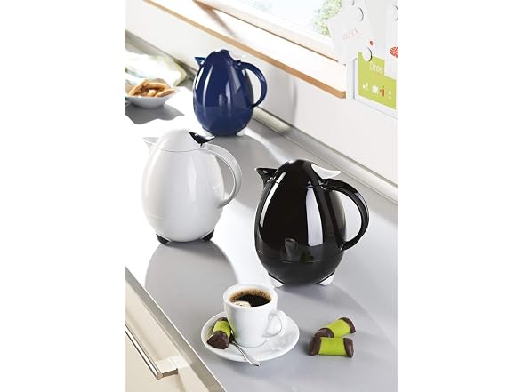Leifheit 1-Liter Columbus 28300 Insulated Carafe, White/black