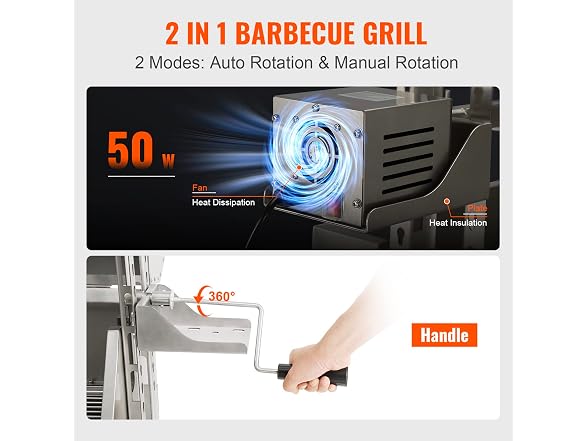 VEVOR Stainless Steel Rotisserie Grill