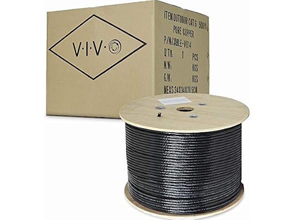 VIVO Waterproof 500ft Bulk Cat6 Wire