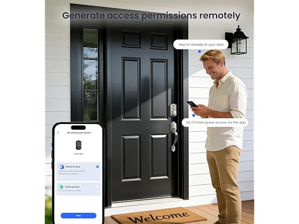 Veise VE017-H 8-in-1 Fingerprint Lock