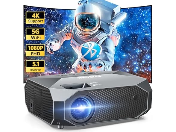 FUDONI Outdoor Projector with Bluetooth