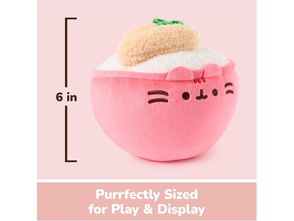GUND Pusheen Bento Katsu Rice Bowl 6-Inch Plush