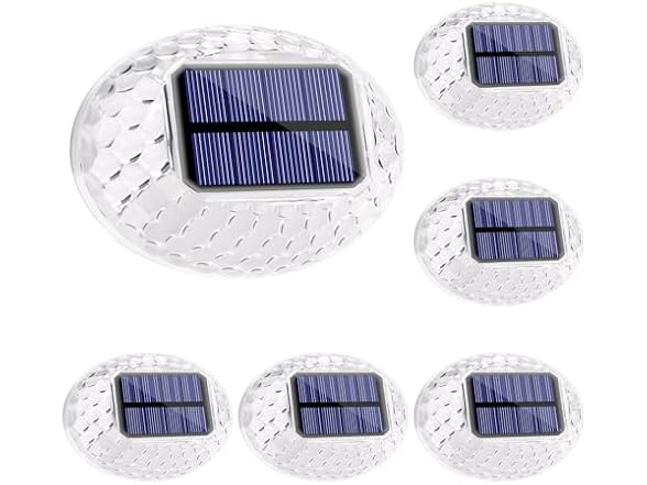 LYHOPE B0DNXM3BY3 6 Pack Solar Fence Lights