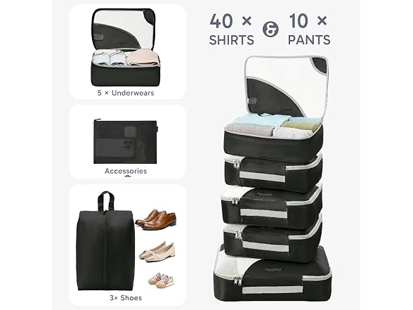 OlarHike 10 Set Packing Cubes
