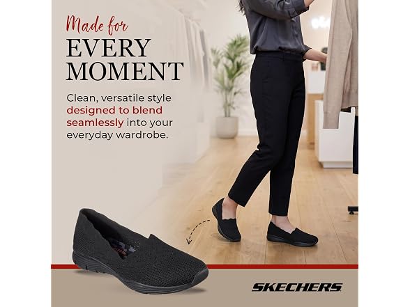 Skechers Women's Seager-Stat-Scalloped Collar