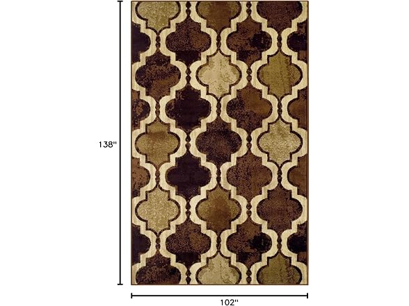 Superior Modern Indoor Area Rug, Non Slip Rug, 8'6"x11'6" - Gallery 2