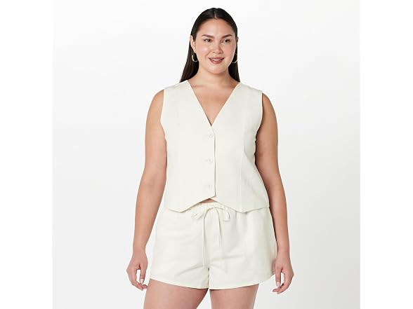 The Drop ESMA Linen Vest
