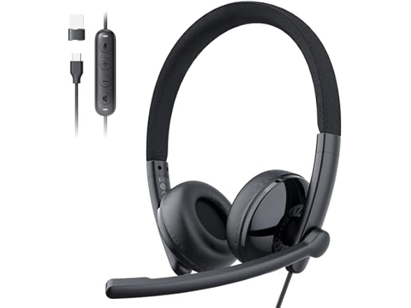 EMEET HS50 Wired Headset with Mic
