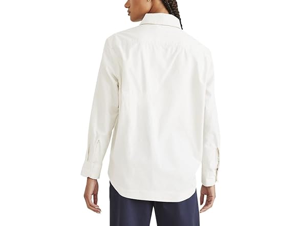 Dockers Women Relaxed Long Sleeve Shirt Jacket - Gallery 2