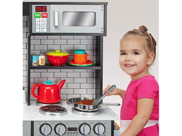 Wooden Kitchen Play Set