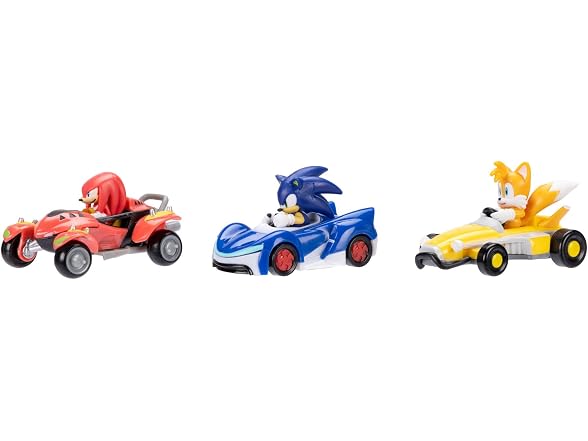Sonic the Hedgehog 1:64 Die-cast Vehicles 3-PK