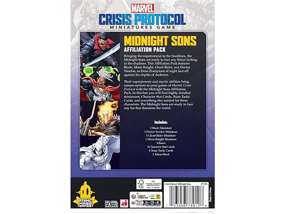 Marvel: Crisis Protocol Midnight Sons Affiliation Pack