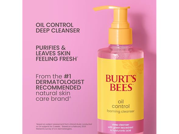 Burts Bees Oil Control Foaming Cleanser 8 oz