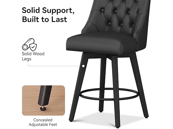 Erdoru Swivel Bar Stools Set of 2