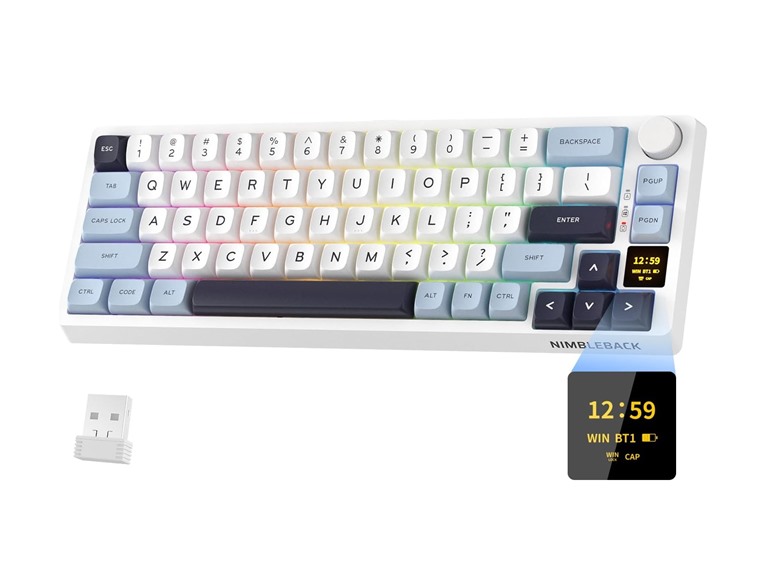 LTC NB682 Pro Mechanical Keyboard White&Blue&Green