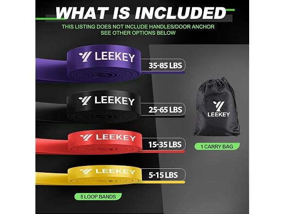 LEEKEY Resistance Bands Set