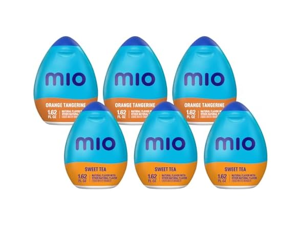 Mio Variety Pack, Orange & Sweet Tea, 6pk