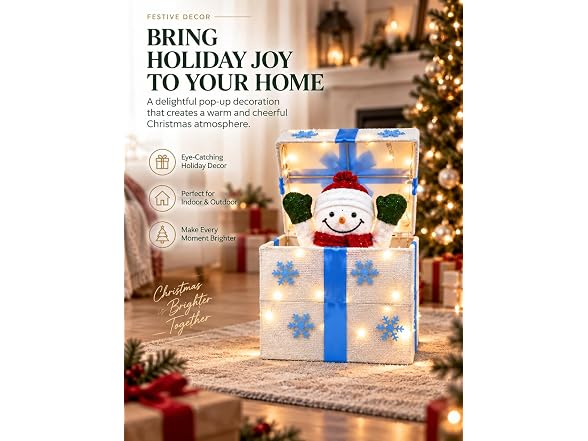 ENCMY Pop-Up Front Yard Gift Box Decoration