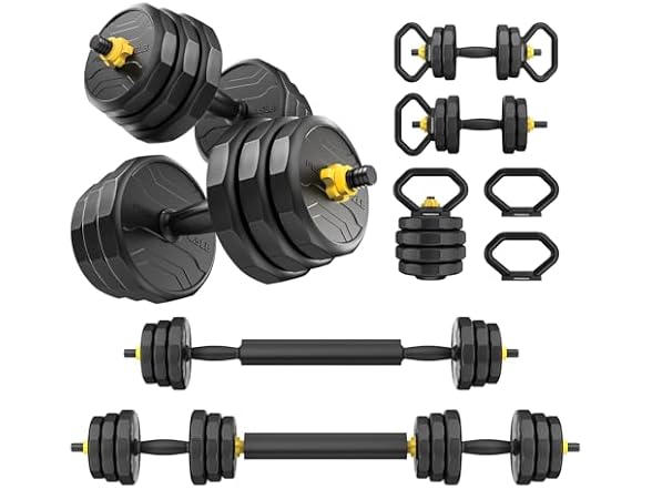 FEIERDUN Adjustable Dumbbells – 48lbs