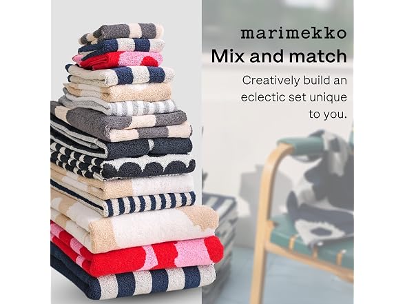 MARIMEKKO Unikko Terry Cotton Hand Towel Organic