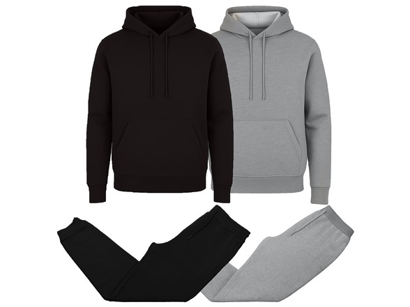 Black & Heather Grey