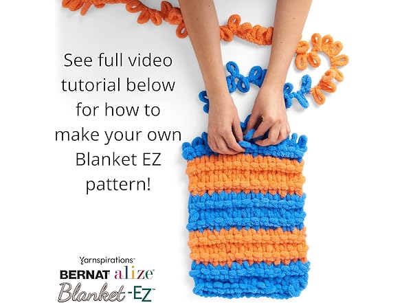 Bernat Alize Blanket-EZ Yarn, Denim Blues